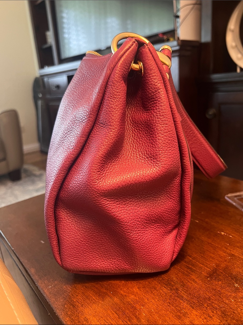 COACH Pebbled Leather Shoulder and Crossbody Bag - Picture 6 of 17